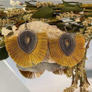 Golden Tassel Earrings